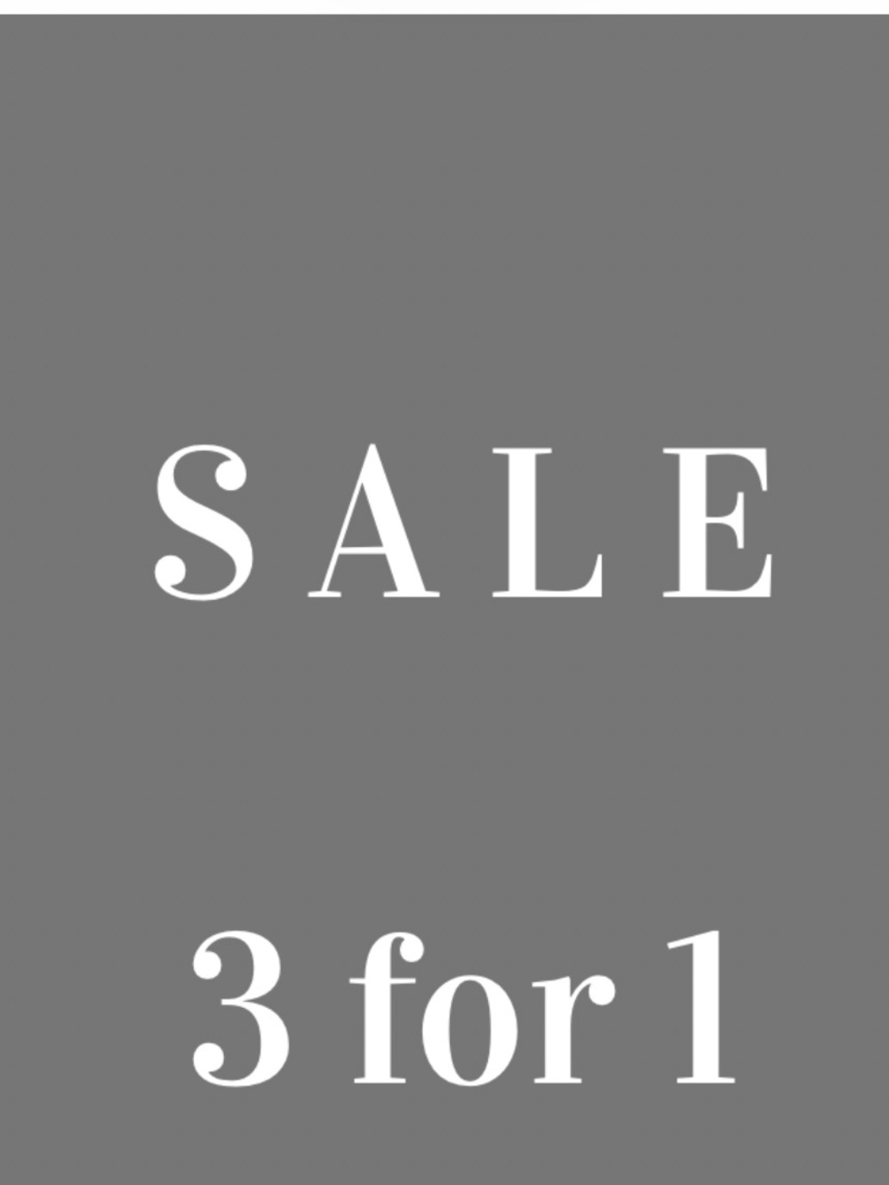 SALE 3️⃣for 1️⃣
